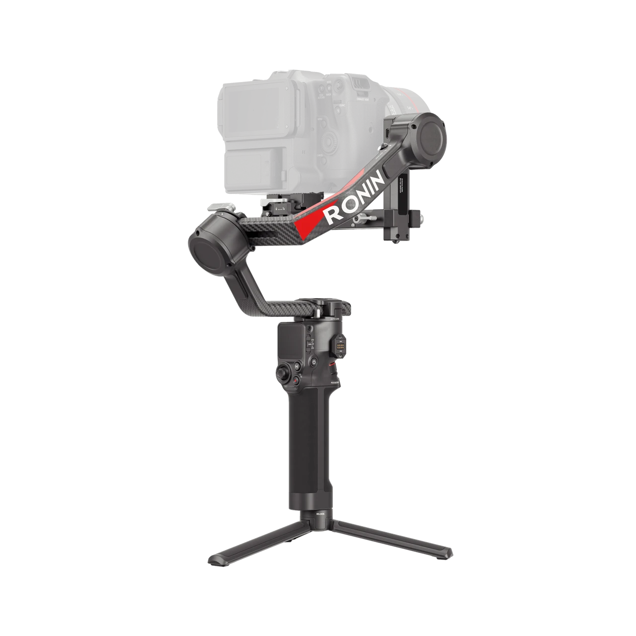 Kamera takılı DJI RS 4 Pro üç eksenli gimbal stabilizatör